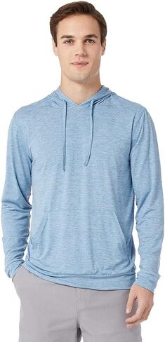 32 DEGREEES Men's Cool Classic Long Sleeve Hooded T-Shirt | Anti-Odor | 4-Way Stretch | Moisture Wicking in Saudi Arabia
