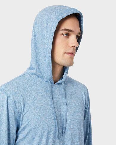 32 DEGREEES Men's Cool Classic Long Sleeve Hooded T-Shirt | Anti-Odor | 4-Way Stretch | Moisture Wicking in Saudi Arabia