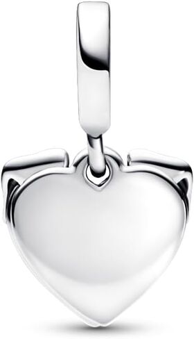 Pandora Heart & Dog Double Dangle Charm, With Gift Box in Saudi Arabia