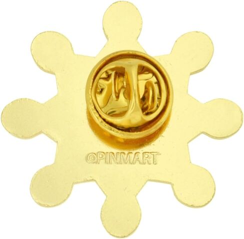 PinMart Awareness Enamel Lapel Pin – Nickel and Gold Plated Ribbon Pin – Prevention and Awareness Ribbon – Jewelry Brooch Pin with Secure Clutch Back in Saudi Arabia