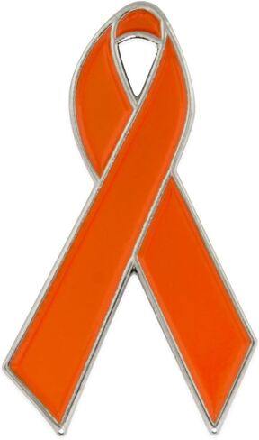 PinMart Awareness Enamel Lapel Pin – Nickel and Gold Plated Ribbon Pin – Prevention and Awareness Ribbon – Jewelry Brooch Pin with Secure Clutch Back in Saudi Arabia