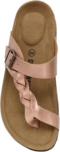 CUSHIONAIRE Women's Libby Cork footbed Sandal with +Comfort and Wide Widths Available, in Saudi Arabia