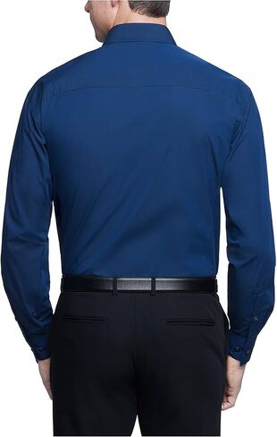 Unlisted by Kenneth Cole mens Regular Fit Solid Dress Shirt, Medium Blue, 18 -18.5 Neck 36 -37 Sleeve US in Saudi Arabia