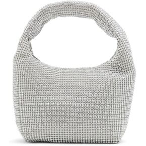 ALDO Encrusted with Precious Rhinestones, This top Handle Bag is The Perfect Plus-one for Your Most Glamorous Occasions, Silver in Kuwait