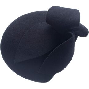 Lawliet Womens Wool Felt Dressy 1950s Cocktail Pillbox Hat Wedding Bridal Beret Church Tea Party A621