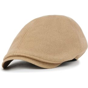 قبعة ililily الأساسية ذات اللون الأساسي Gatsby Newsboy Hat Flex Fit Cabbie Hunting Flat Cap in Kuwait