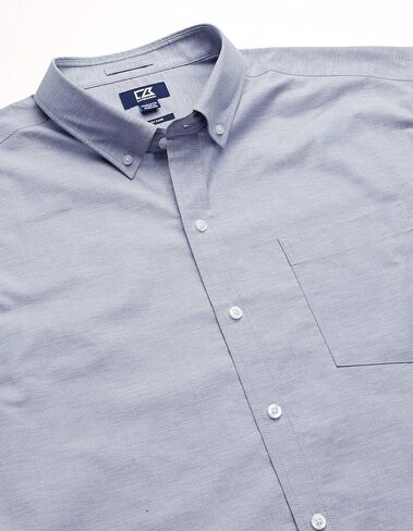 Cutter & Buck Men's Wrinkle Resistant Stretch Short Sleeve Button Down Shirt in Saudi Arabia