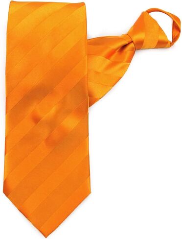 Jacob Alexander Men's Stripe Tonal Zipper Neck Tie in Saudi Arabia