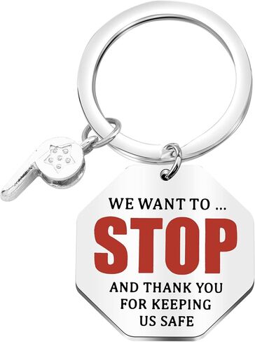 Crossing Guard Thank You Gift Crossing Guard Keychain Cross Walk Aide Gift We Want to Stop and Thank You for Keeping Us Safe in Saudi Arabia