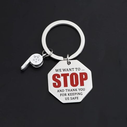 Crossing Guard Thank You Gift Crossing Guard Keychain Cross Walk Aide Gift We Want to Stop and Thank You for Keeping Us Safe in Saudi Arabia