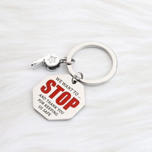 Crossing Guard Thank You Gift Crossing Guard Keychain Cross Walk Aide Gift We Want to Stop and Thank You for Keeping Us Safe in Saudi Arabia