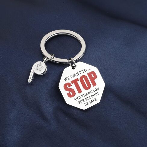 Crossing Guard Thank You Gift Crossing Guard Keychain Cross Walk Aide Gift We Want to Stop and Thank You for Keeping Us Safe in Saudi Arabia
