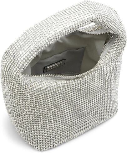 ALDO Encrusted with Precious Rhinestones, This top Handle Bag is The Perfect Plus-one for Your Most Glamorous Occasions, Silver in Kuwait