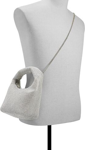 ALDO Encrusted with Precious Rhinestones, This top Handle Bag is The Perfect Plus-one for Your Most Glamorous Occasions, Silver in Kuwait