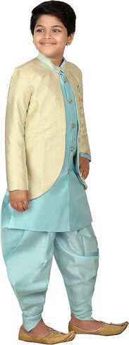 مجموعة AHHAAAAA Kids العرقية الهندية الغربية شيرواني كورتا ودوتي بانت للأولاد 474 in Kuwait