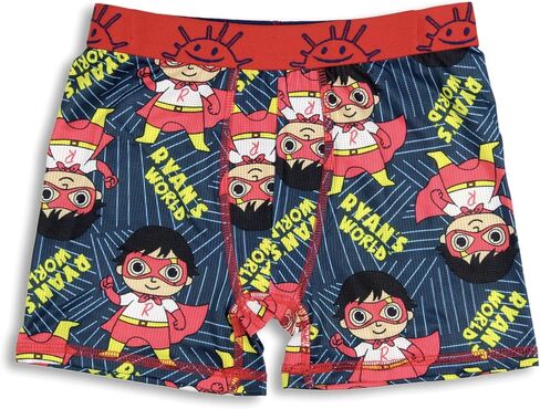 Ryans World Boys Combo Panda Red Titan Gus The Gummy Gator Character 3 Pack Athletic Boxer Briefs in Saudi Arabia