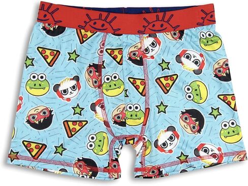 Ryans World Boys Combo Panda Red Titan Gus The Gummy Gator Character 3 Pack Athletic Boxer Briefs in Saudi Arabia