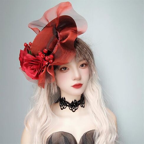 Fascinators for Women Tea Party Hats Church Halloween Headwear in Saudi Arabia