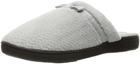 isotoner Women's Chevron Slip on Clog Slippers with Moisture Wicking for Indoor/Outdoor Comfort and Arch Support in Saudi Arabia