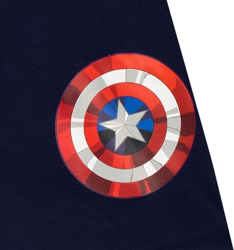 Marvel Boys' Captain America Pajamas Size 12 Black in Saudi Arabia