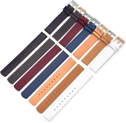 THEAGE 14mm Leather Calfskin Women's Watch Band Straps Replacement for Skagen in Saudi Arabia