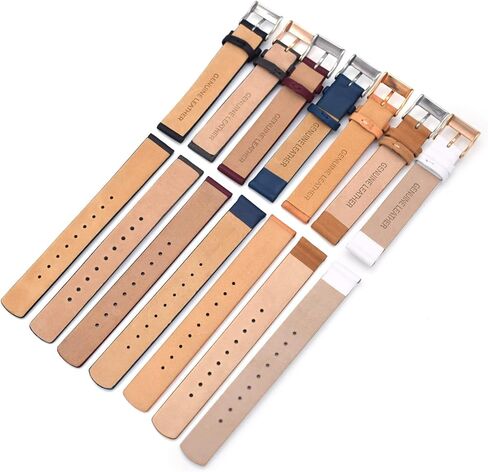 THEAGE 14mm Leather Calfskin Women's Watch Band Straps Replacement for Skagen in Saudi Arabia