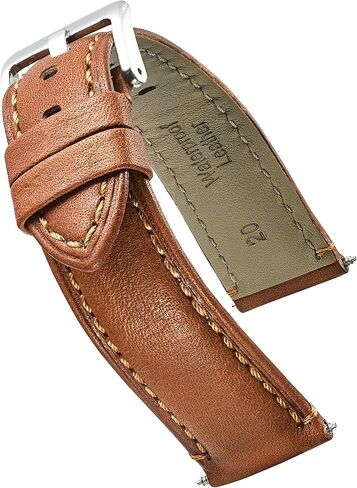 STUNNING SELECTION ALPINE Padded soft genuine waterproof leather watch band - 18mm, 20mm, 22mm, 24mm in Saudi Arabia