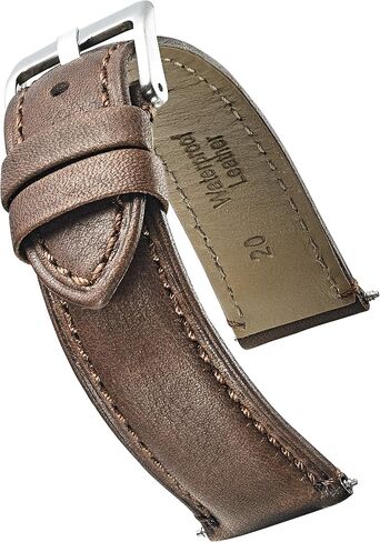 STUNNING SELECTION ALPINE Padded soft genuine waterproof leather watch band - 18mm, 20mm, 22mm, 24mm in Saudi Arabia