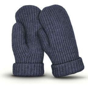 Whiteleopard Men's Women's Winter Gloves Warm Lining Elastic Cuff - Knit Stretchy Cold Weather Warm Knit Thick Gloves Mittens in Saudi Arabia