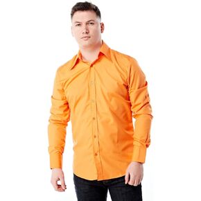 Zen Retro Mens Large Collar 70s 60s Shirt Purple, Orange, Brown, Pink
