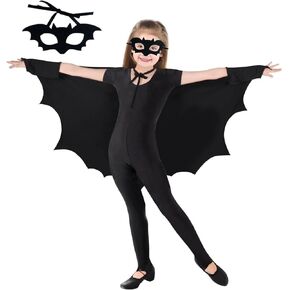 أزياء الهالوين بأجنحة الخفافيش للنساء، أجنحة الخفافيش للهالوين مع قناع العين للنساء البالغات والفتيات في الحفلات التنكرية in Kuwait