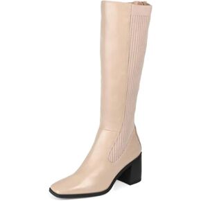 Journee Collection Womens Winny Tru Comfort Foam Stacked Heel Knee High Boots