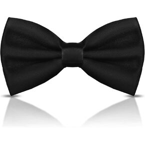 WOXVM Men's Bow Ties Solid Color Pre-Tied Bow Tie Satin Formal Tuxedo Bowtie Adjustable Neck Bowtie for Men Wedding Party