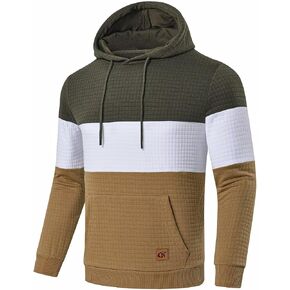 الرجال الجاكار PlaidCloth طويلة الأكمام البلوز هوديي البلوز in Kuwait