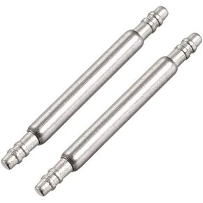 uxcell Spring Bar Pins - 15mm x 1.5mm x 0.8mm Double Fringe 316 Stainless Steel Watch Band Pins Replacement Watch Lug Link Pins 2Pcs