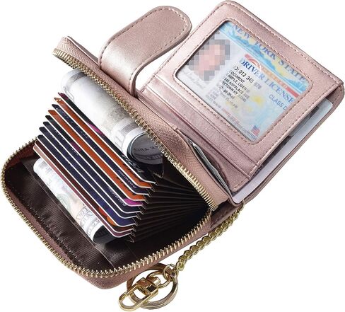 حافظة منظم وحامل بطاقات الائتمان RFID للنساء من Beurlike، محفظة جلدية للأمان in Kuwait
