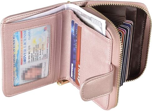 حافظة منظم وحامل بطاقات الائتمان RFID للنساء من Beurlike، محفظة جلدية للأمان in Kuwait