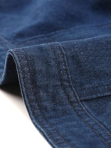 Allegra K Women Biker Notched Lapel Asymmetric Zip Moto Denim Jackets in Kuwait