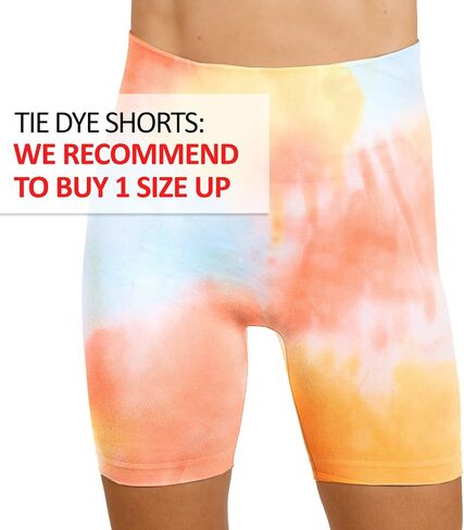 MAXXIM Women's High-Waisted Seamless Compression Biker Shorts - Tie Dye and Solid Ideal for Gym, Yoga, Running, and Fitness in Kuwait
