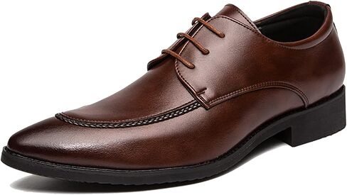 Men's Classic Modern Business Formal Leather Lace Up Lined Oxford for Mens Dress Shoes Comfortable in Saudi Arabia