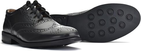 أحذية Ghillie Brogue Kilt الجلدية، أحذية زفاف اسكتلندية تقليدية وأزياء Highland تتميز بأربطة طويلة للغاية ونمط شرابات جلدية - صديق للبيئة مع لون نعل مطاطي - مقاسات سوداء -7-15 in Kuwait
