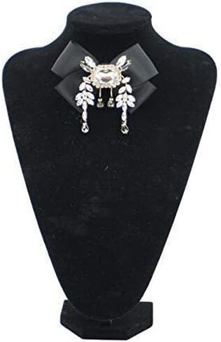 Rhinestone Bow brooches pins for Women Men Bow Tie pretie Brooch Pin Shirt Bowtie Jabot Collar for Men's Shirt Party (BV14) in Kuwait