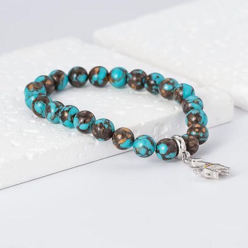Llama Gifts for Women No Prob-Llama Bracelet,Purple Agate Beads Llama Charm,Llama Birthday Gift Alpaca Gifts for Llama Lovers in Kuwait