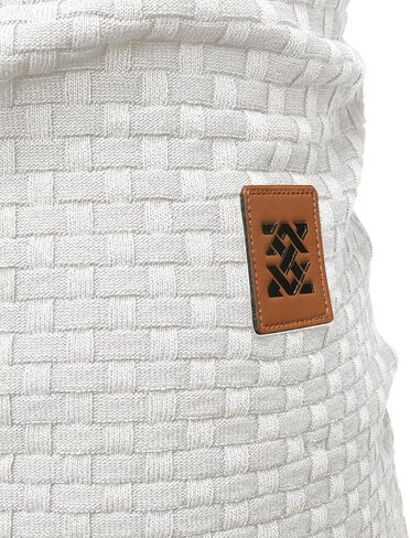 Zaitun Men's Short Sleeve Hoodie Shirt Casual Waffle Knitted Pullover Sweater in Kuwait