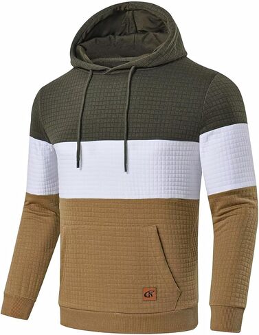 الرجال الجاكار PlaidCloth طويلة الأكمام البلوز هوديي البلوز in Kuwait