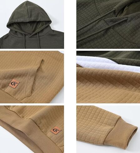 الرجال الجاكار PlaidCloth طويلة الأكمام البلوز هوديي البلوز in Kuwait