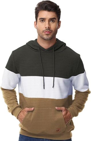 الرجال الجاكار PlaidCloth طويلة الأكمام البلوز هوديي البلوز in Kuwait