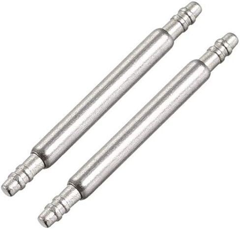 uxcell Spring Bar Pins - 15mm x 1.5mm x 0.8mm Double Fringe 316 Stainless Steel Watch Band Pins Replacement Watch Lug Link Pins 2Pcs in Kuwait