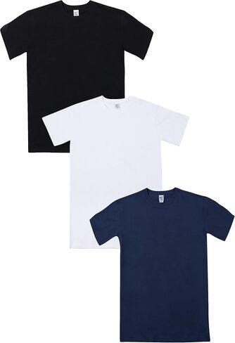Have It Tall Men's Premium Ringspun Cotton T Shirt 3-Pack in Kuwait