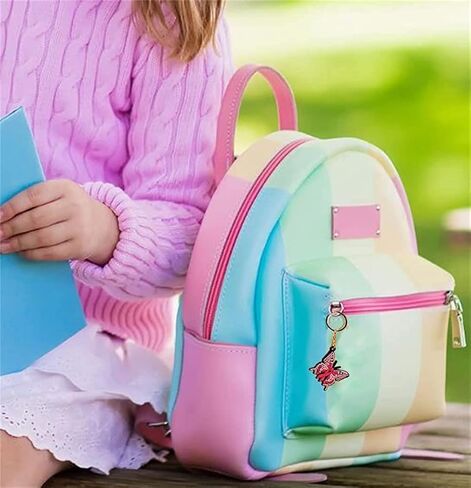 pologmase Pink Ribbon Butterfly Keychain Breast Cancer Awareness Hope keychain Bag Car Key Chain Ring Holder Bag Accessories Car Pendant Gift for Women and Girls in Kuwait